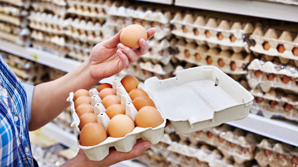 Eier im Supermarkt